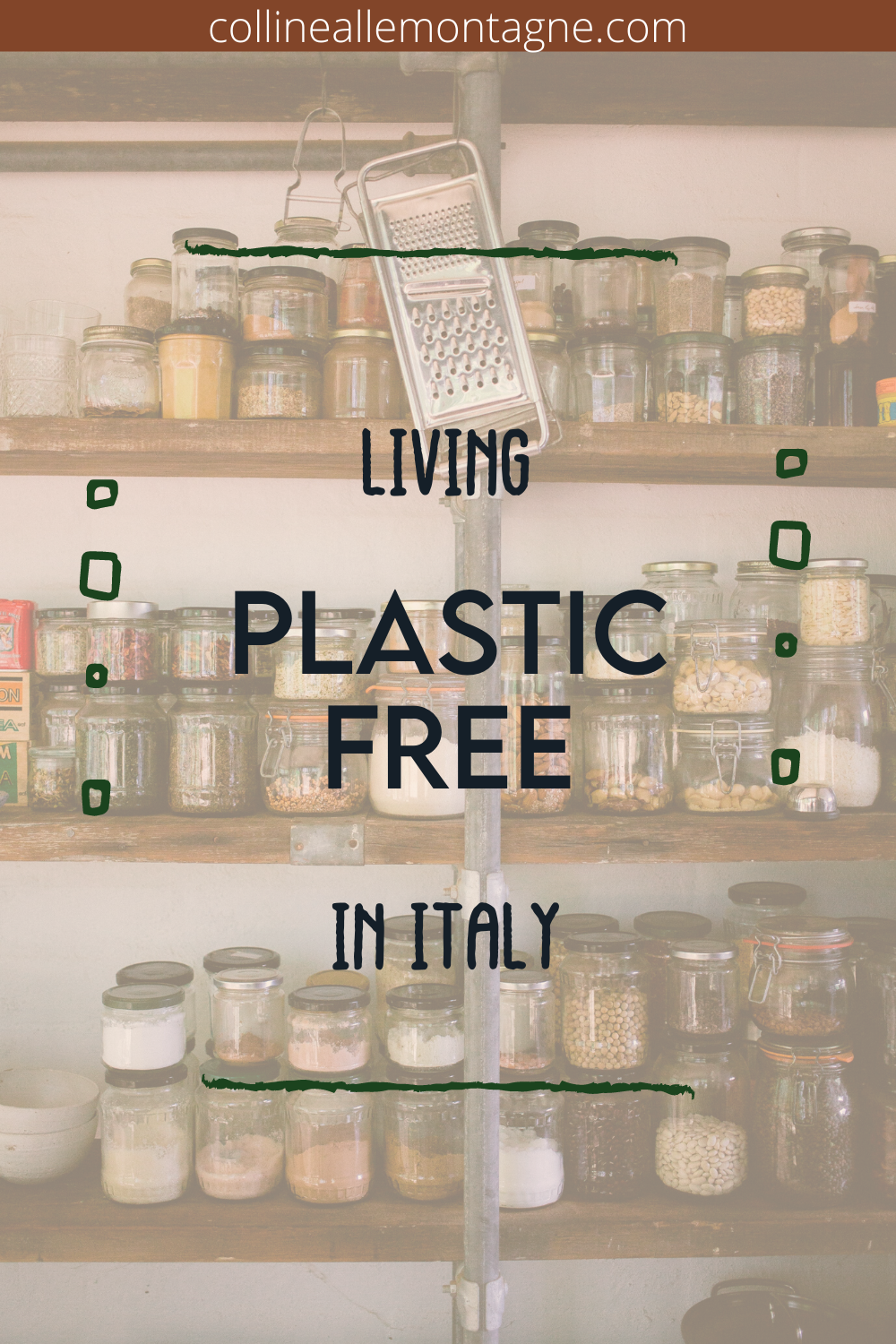 living plastic free in Italy Pin